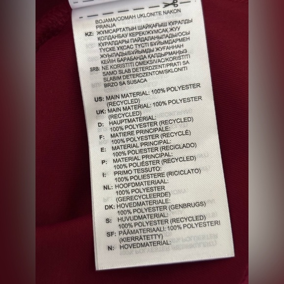 BRAND NEW ADIDAS climalite CLUB TENNIS DRESS Burgundy - Picture 4 of 8